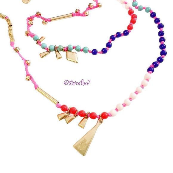 stella & dot ~βsummer colors Reina necklace bracelet ~ versatile 2 in 1 - Picture 11 of 12